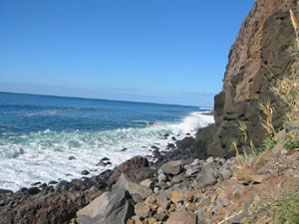 Stein-Strand von Paul do Mar